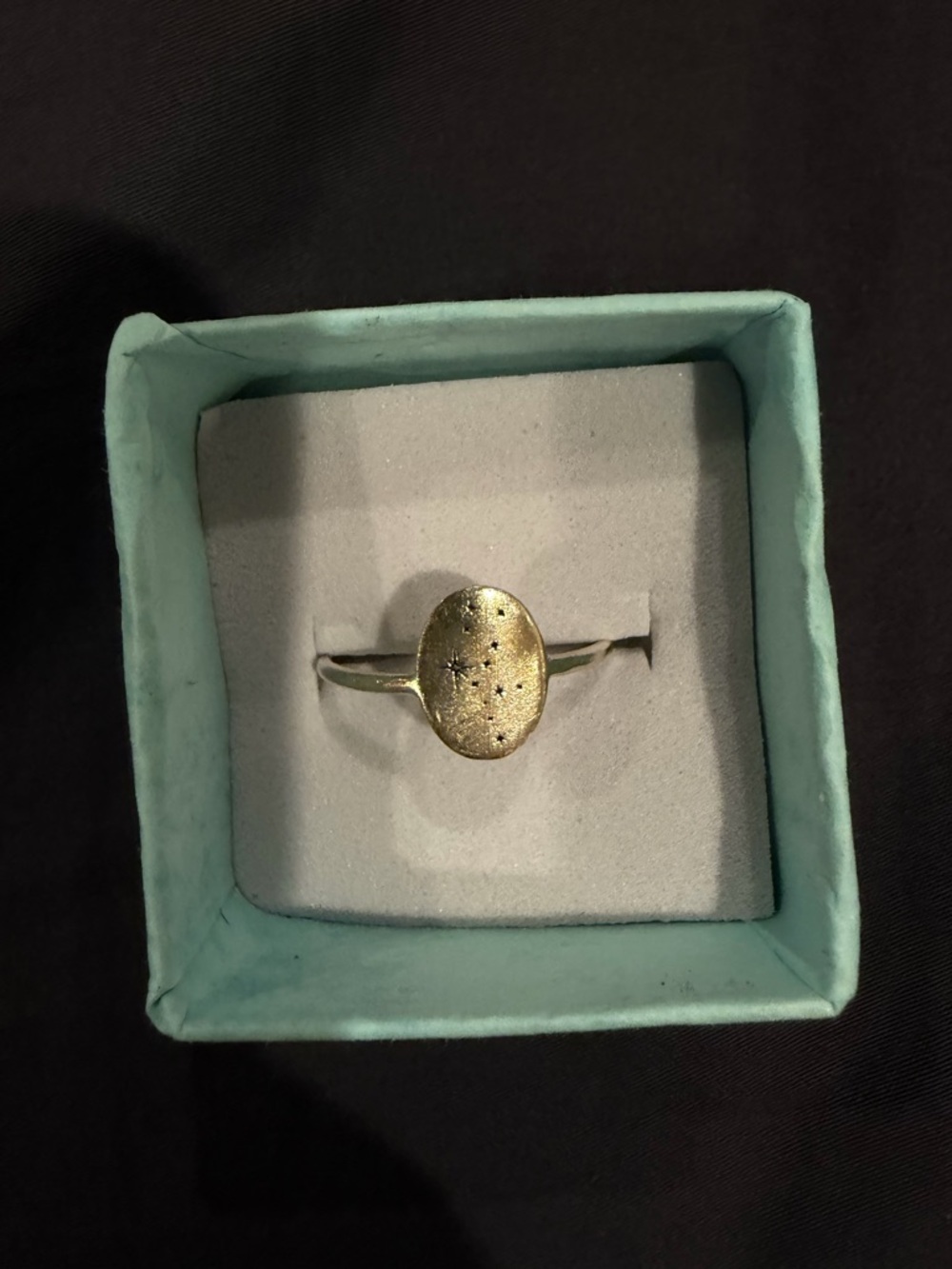 Caitlyn Minimalist Size 7 Silver Virgo Constellation Ring